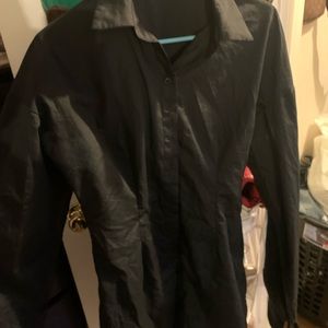 Drawstring button dress